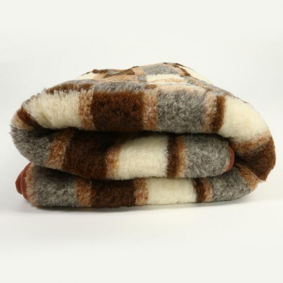 Одеяло АРТЕМИДА " Элеганс"  меховое из овечьей шерсти 160 х 200, Жаккард